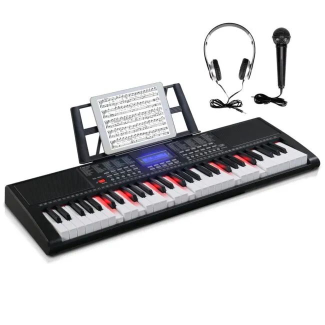 Glarry 61-Key Portable Electronic Piano Keyboard