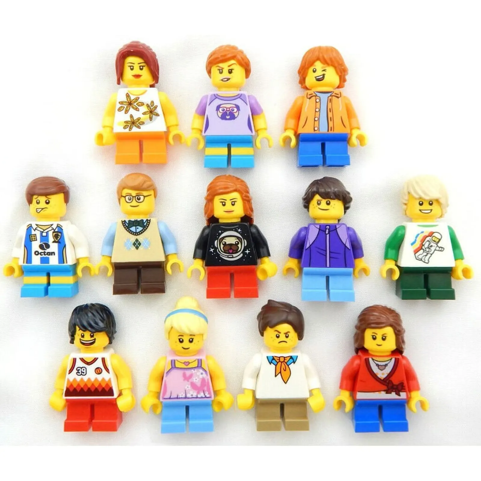 5 New Lego Random Kid Minifigures - Children Boys Girls Minifigs