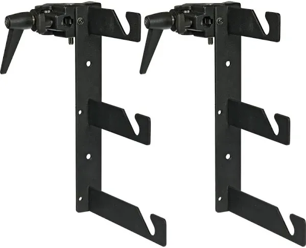 Impact Two Triple Background Hooks with Two Superclamps (Black)