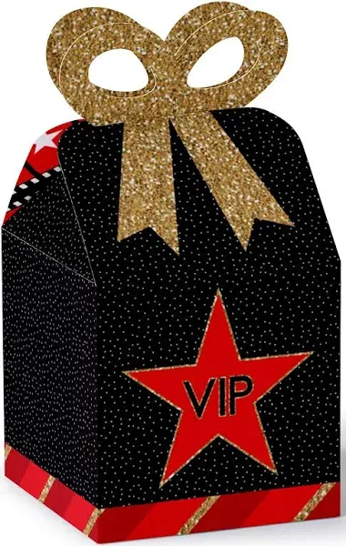 Big Dot of Happiness Red Carpet Hollywood Square Favor Gift Boxes