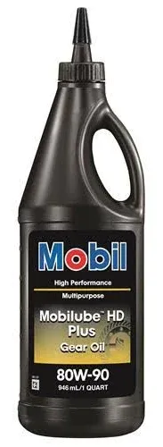 Mobil 1 102508-1 Mobilube HD Plus Gear Lube 80W90 1 Quart Sold Individually