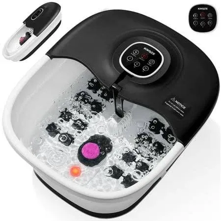 KNQZE MZD- 02F Collapsible Foot Spa with Heat, Blue With Remote Control NIB