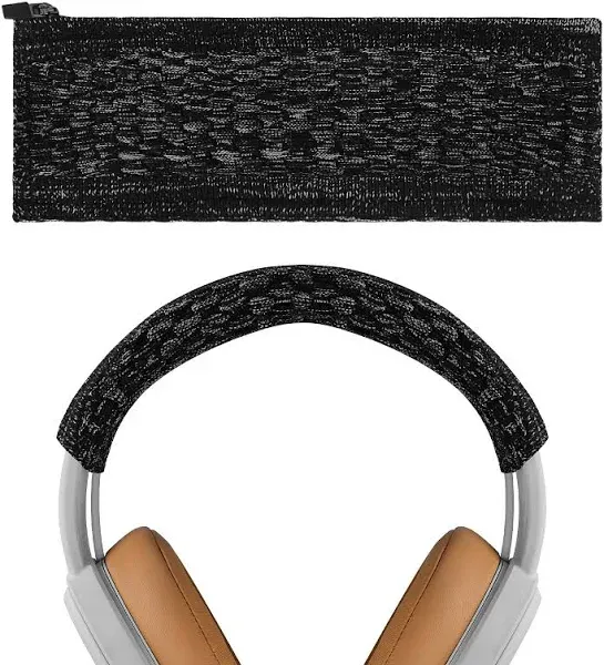 Geekria Knit Fabric Headband Cover Compatible with Sony WH1000XM5, WH1000XM4, WH1000XM3 Headphones, Head Cushion Pad Protector, Replacement Repair Part, Easy DIY Installation (Black)