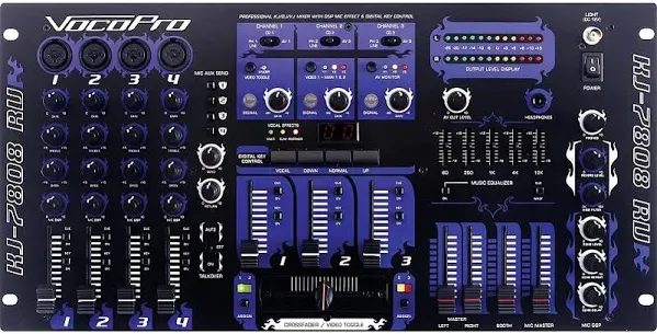 Vocopro KJ-7808RV Pro DJ and Karaoke Mixer