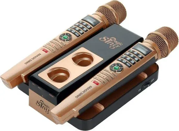 2020 Magic Sing E5+ 5145 Tagalog English Songs + WiFi Karaoke Two Wireless Mics 12k English +1 Year Subscription for Tagalog Hindi Spanish Russian