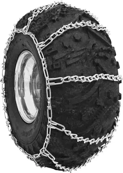 Security Chain Company 1064155 ATV Sport Trac V-Bar All-Terrain Traction Tire Chains, Zinc Plated for Durability, 1 Pair of Chains