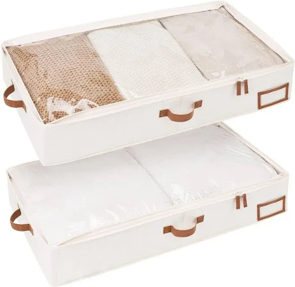 Rebrilliant Under Bed Clothes Organizer Storage Box