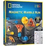 Magnetic Marble Run 50piece Stem Building Set For Kids &amp; Adults With Magnetic Tr