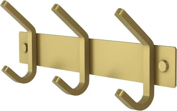 SAYONEYES Brushed Gold Wall Mount Coat Rack