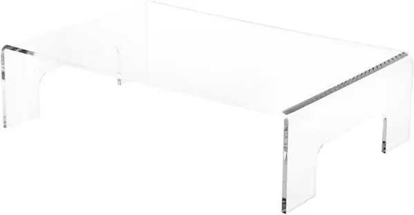 Plymor Clear Acrylic Display Riser with Tray Handles