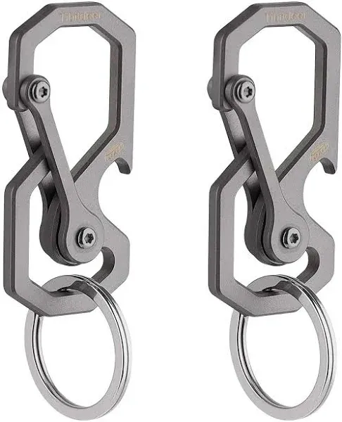 Titanium Multifunctional Carabiner Clip Keychain