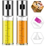 Oil Sprayer for Cooking Olive Oil Spritzer Oil Sprayer Mister Oil Sprayer Bottle for Cooking Salad, BBQ, Kitchen Baking, Roasting, Air Fryer Oil Spritz Bottle Food-Grade Glass Bottle