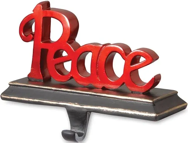 National Tree 8.7 Inch Polyresin "Peace" Stocking Holder (RAC-E100486R)