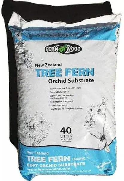 Fern Wood New Zealand Tree Fern Soft Orchid Substrate 40 Liter Bag