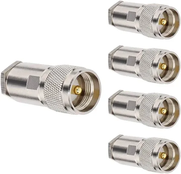 PL259 Coax Connectors 5-Pack