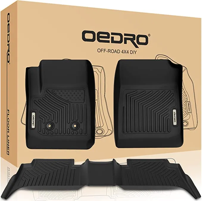 OEDRO Floor Mats Compatible for 2015-2022 Chevy Colorado Crew Cab / GMC Canyon ...