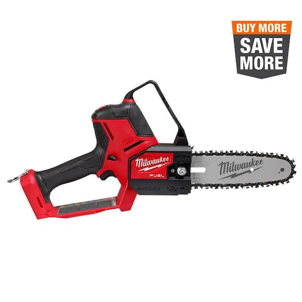 M18 FUEL 18-Volt Lithium-Ion Brushless Battery 8 in. HATCHET Pruning Saw (Tool-Only)