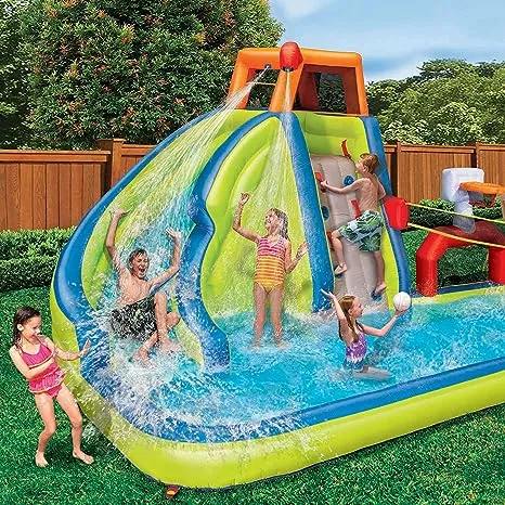 Banzai 90350 Aqua Sports Inflatable Water Park and Outdoor Activity Play Center