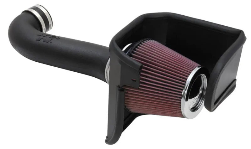 K&N 57-1542 Performance Air Intake System with Red Air Filter Wrap