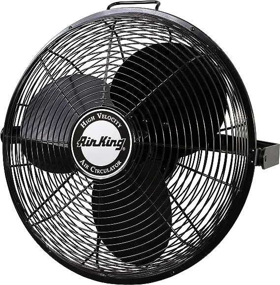 Air King 9318 Industrial Grade High Velocity Multi Mount Fan, 18-Inch,Black