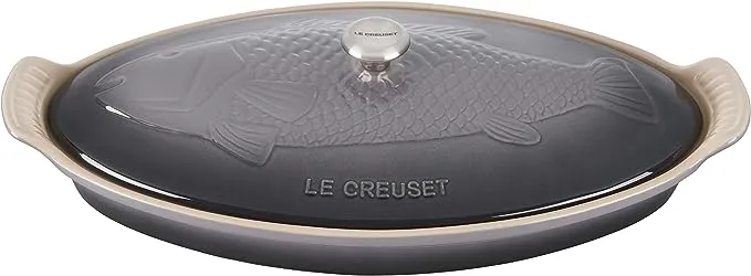 Le Creuset Heritage Stoneware Oval Fish Baker, 1.7qt., Marseille