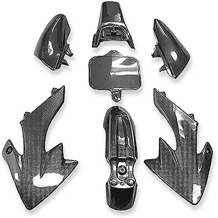 HTTMT XFY-CN Group Motorctcly Carbon Fiber Plastic Fender Kit Body Work Fairing Kit Compatible with CRF XR XR50 CRF50 Clone 125CC Pit Dirt Bike