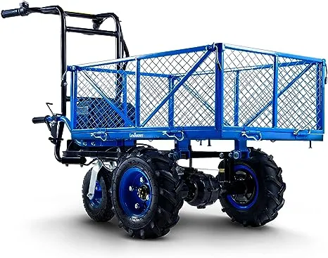 Landworks Utility Service Cart Wheelbarrow Power Wagon Super Duty Electric 48V DC Liion Battery Powered 500lbs Load 1000lbs