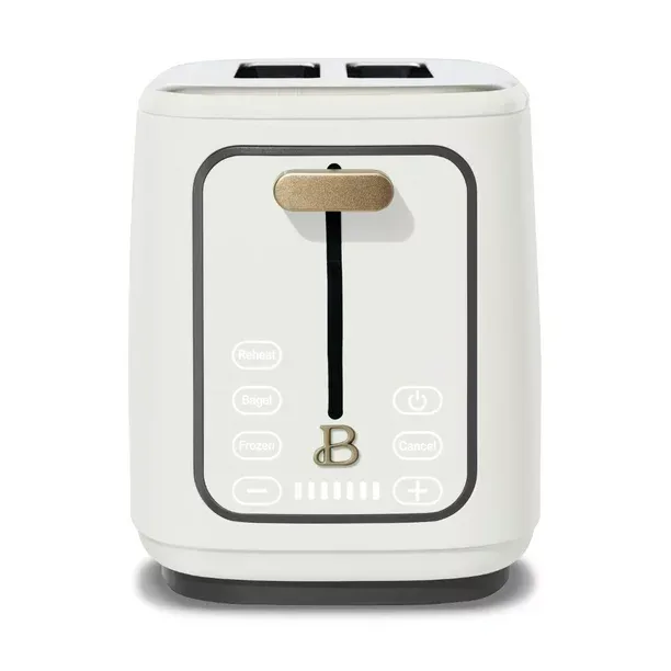 2 Slice Toaster with Touch-Activate<wbr/>d Display, Black Sesame by Drew Barrymore USA