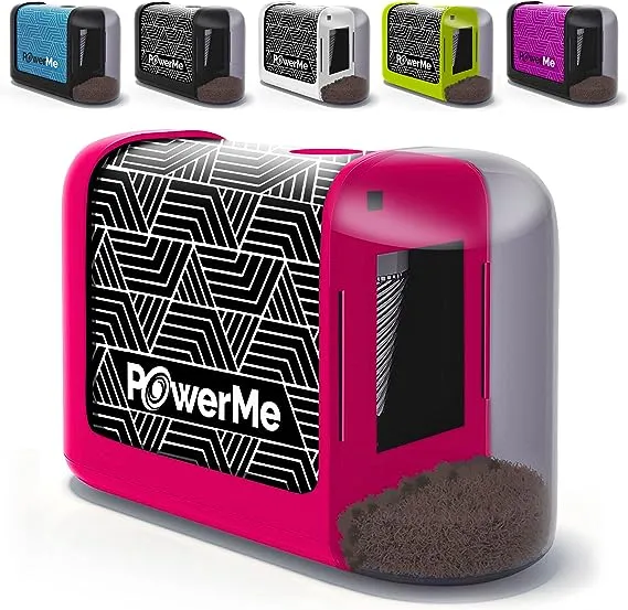 Electric Pencil Sharpener - Pencil Sharpener Battery Powered for Kids, School, Home, Office, Classroom, Artists – Battery Operated Pencil Sharpener For Colored Pencils, Ideal For No. 2 (Black)