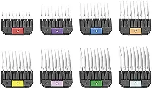 Wahl Professional Animal Stainless Steel Attachment Guide Comb Set for Detachable Blade Pet, Dog, Cat, and Horse Clippers (3390-100)