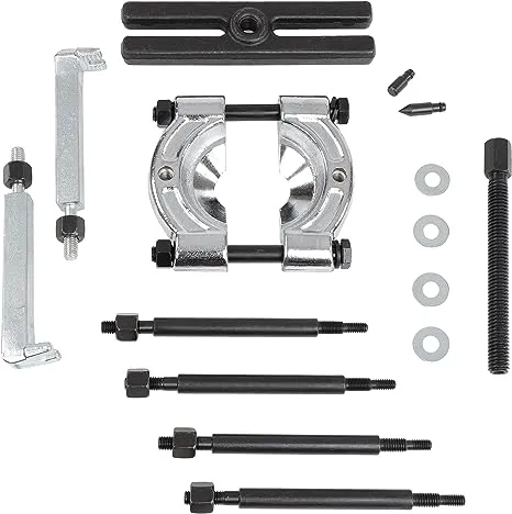 ABN Gear Puller and Bearing Separator Splitter 14-Piece Set Heavy-Duty Kit Vehicle Gear, Pulley, Steering Wheel, Ball Bearing