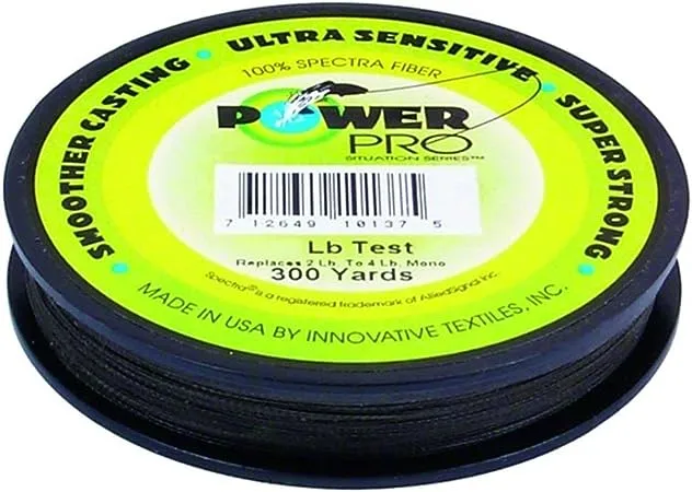 PowerPro Braided Spectra Fiber Microfilament Line 300 Yards - Moss Green - 80 lb.