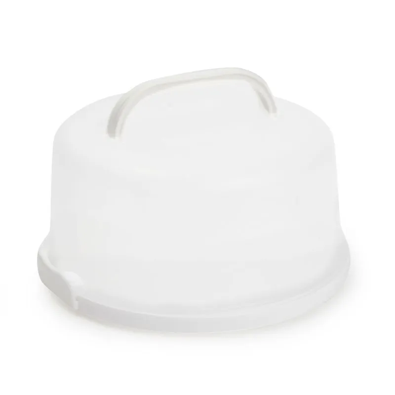 Juvale Round Cake Carrier with Lid and Handle, Dessert Container for Pie, Cupcakes (12 x 5.9 In)