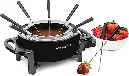 Nostalgia FPS6AQ 12-Cup Electric Fondue Pot, Aqua