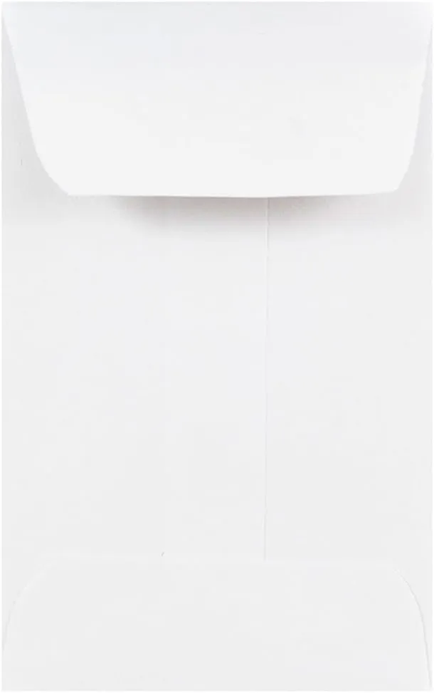 Jam Paper White #1 Coin (2 1/4 x 3 1/2) Envelopes -122326658 - 100 per Pack