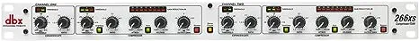 dbx 266xs Professional Audio Compressor/Gate Dynamic Effects Processor with Sidechain Insert. For Portable, Tour, Studio. 1U Single Rack Space, Silver