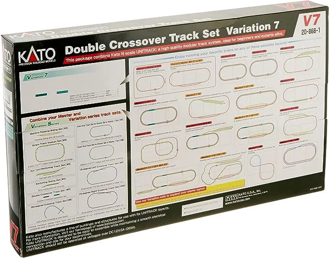 Kato N V7 Double Crossover Track Set