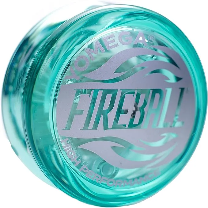 Yomega Fireball -HIGH Performance YOYOS Responsive Transaxle Yoyo, Great for Players to Perform Like Pros + Extra 2 yo yo Strings & 3 Month Warranty (Teal)