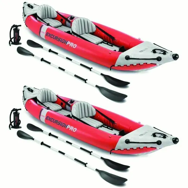 Intex 68309EP Excursion Pro Kayak, Professional Series Inflatable Fishing Kayak