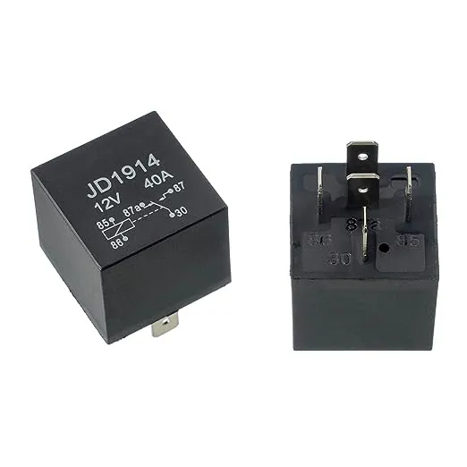 JD1914 Relay 12V 40A 5 Pin Car Relay 584416 586147 586224 for Johnson Evinrude OMC Outboard Marine Corp (Pack of 2 Pcs)