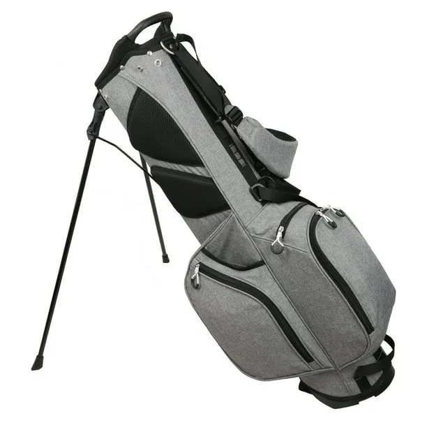 MacGregor Golf MacTec Stand Bag - Slim Lightweight 7 Golf Bag Grey/Black