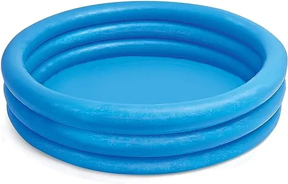 Intex FBA_58446EP Crystal Blue Kids Outdoor Inflatable 66" x 15"Swimming Pool, Blue, 8"