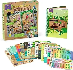 Craft-Tastic Scavenger Hunt Journal - Nature DIY Craft Kit - 32 Page Journal with Over 500 Stickers - Ages 6+