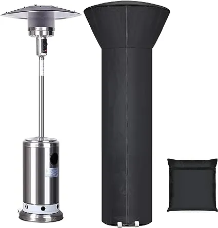 Patio Heater Cover Waterproof with Zipper And Storage Bag,Outdoor 226*85*48CM 