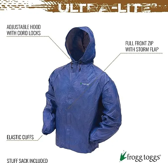 FROGG TOGGS Men's Ultra-lite2 Waterproof Breathable Rain Jacket