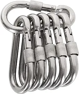 sprookber Stainless Steel Spring Snap Hook Carabiner