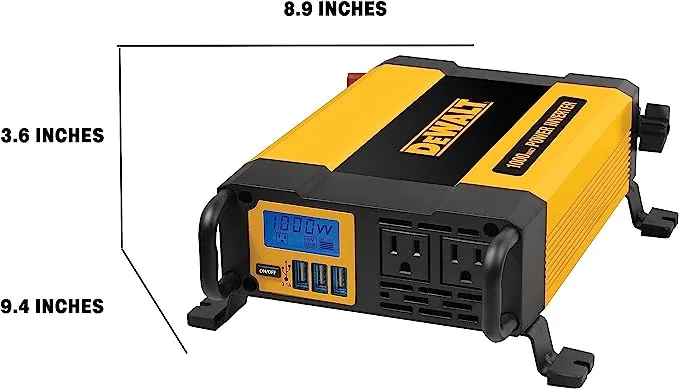 DEWALT DXAEPI1000 Professional 1,000-Watt Digital Power Inverter, DXAEPI1000