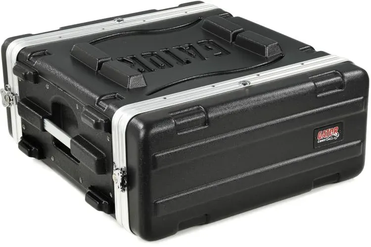 Gator Cases Lightweight Molded 4U Rack Case with Heavy Duty Latches; Standard 19.25" depth, (GR-4L)