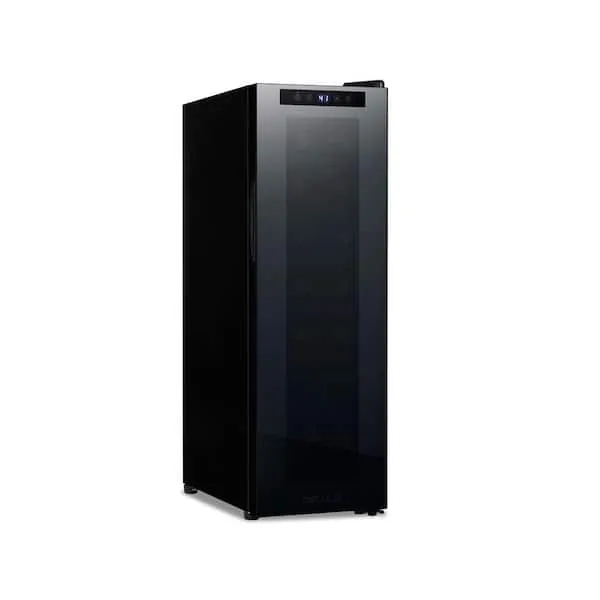 Newair Shadow Series Wine Cooler Refrigerator 12 Bottle, Freestanding Mirrored Wine Fridge