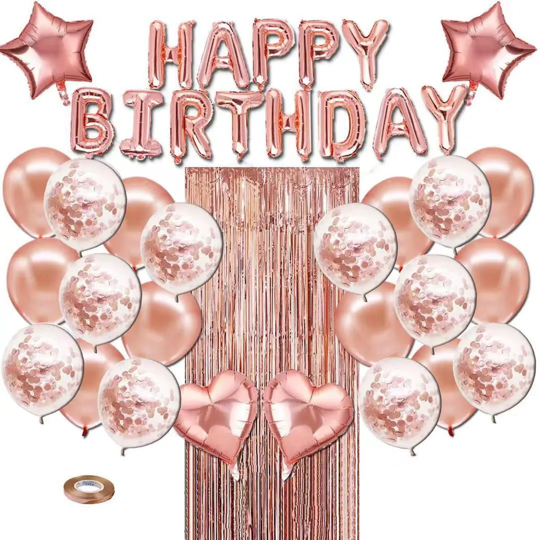 Rose Gold Birthday Party Decorations